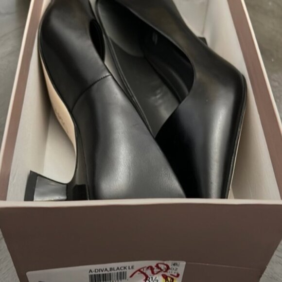 Franco Sarto Diva Leather Kitten Heel Pumps - Picture 2 of 13